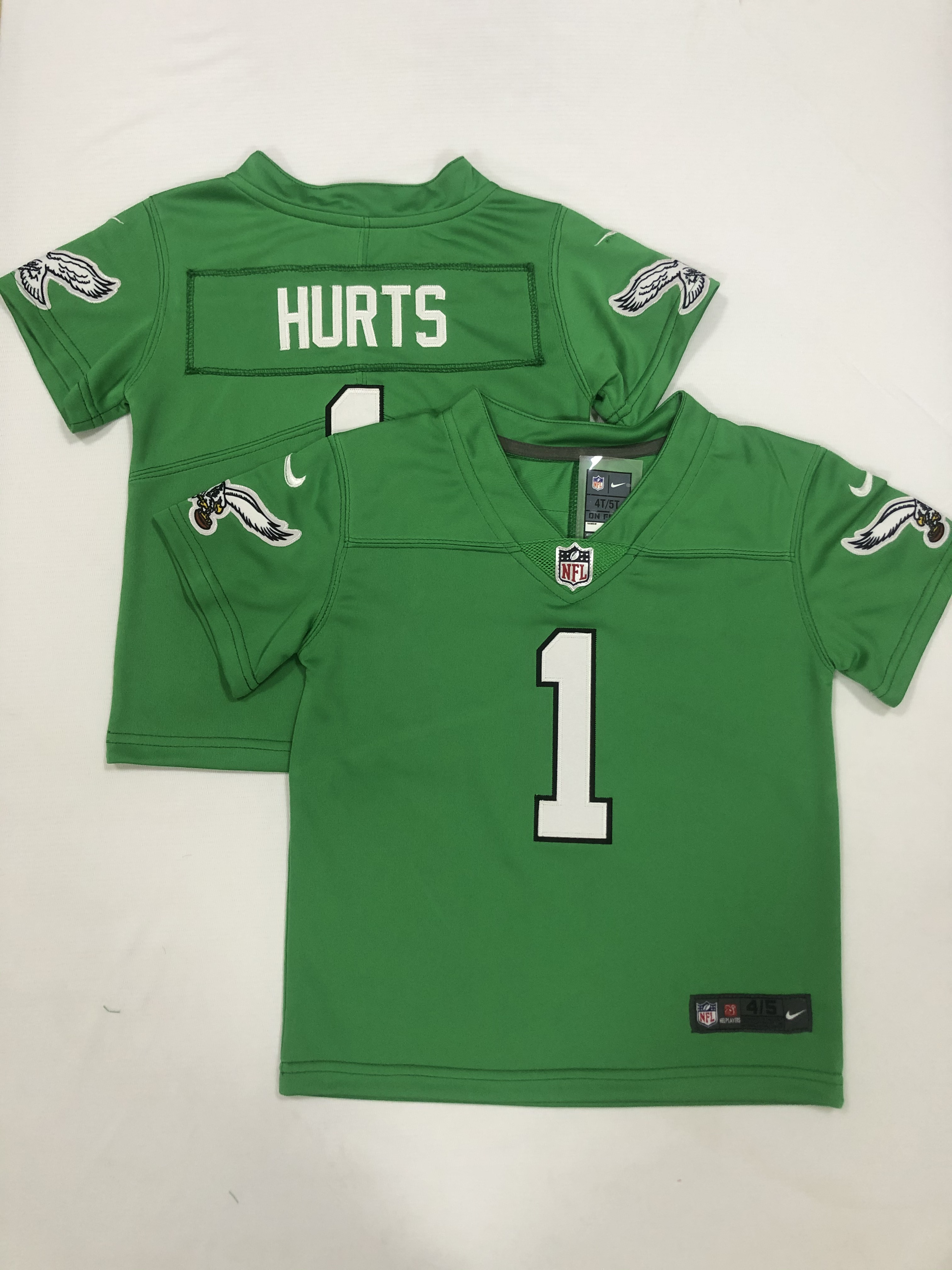 2023 Philadelphia Eagles #1 Hurts Nike  Green Alternate limited Toddler NFL Jersey->dallas cowboys->NFL Jersey